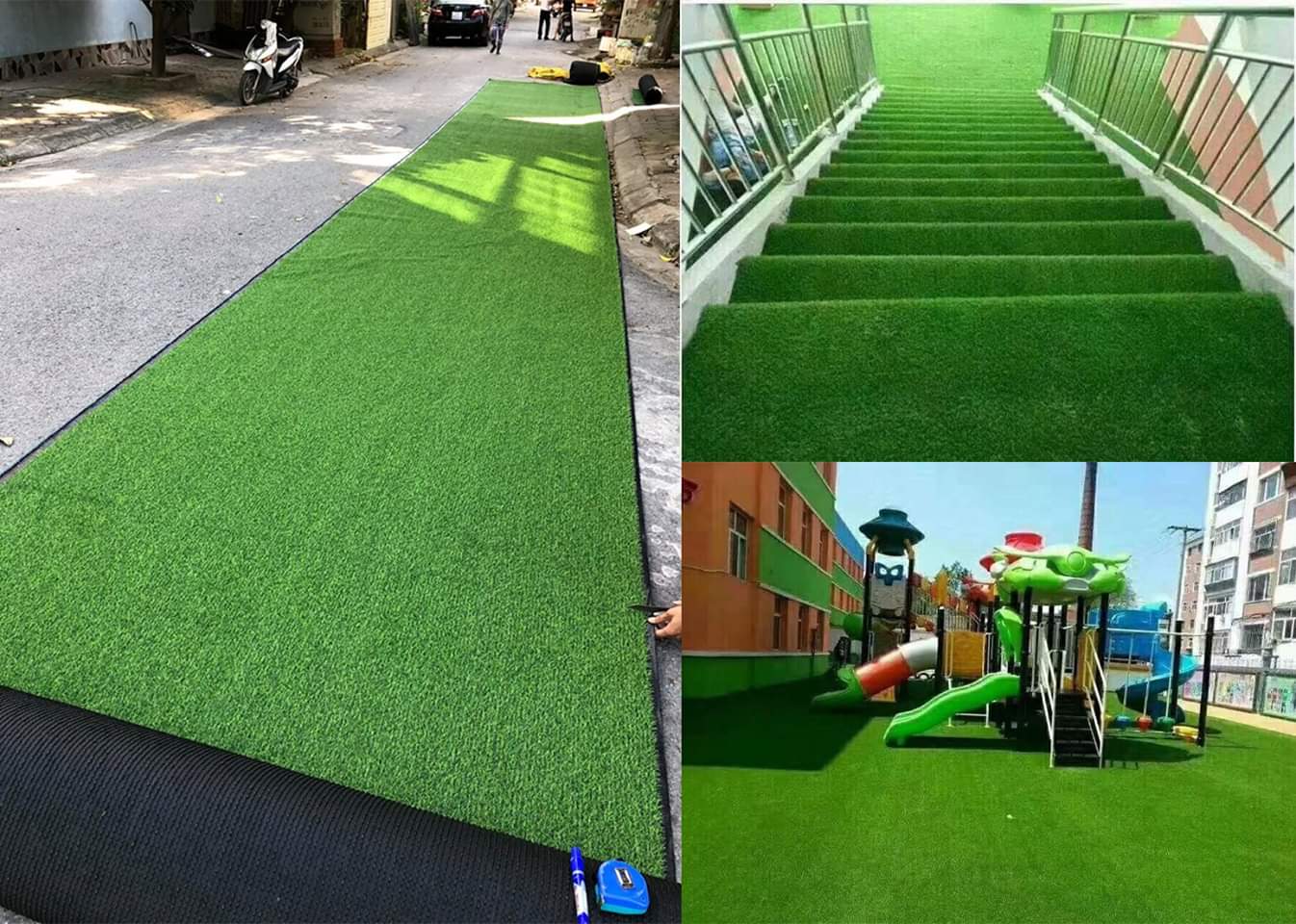 Thảm cỏ nhân tạo dán tường mẫu đẹp nhất 2022